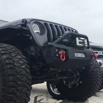 Iron Cross Bumper Gloss Powder Coated Black Steel - GP-1202