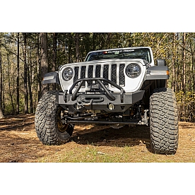 Rugged Ridge Heavy-Duty Bumper 1-Piece Design Steel Black - 11540.32