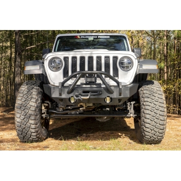 Rugged Ridge Heavy-Duty Bumper 1-Piece Design Steel Black - 11540.32-1