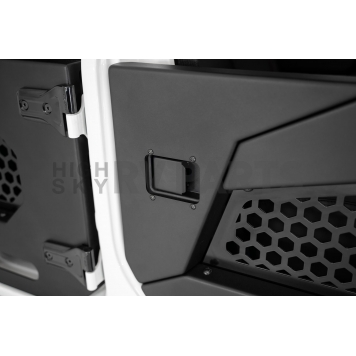 Addictive Door - Lower Half Powder Coated Black Steel Set Of 2 - D961652NA0103-2