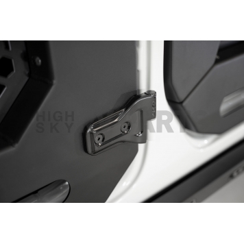 Addictive Door - Lower Half Powder Coated Black Steel Set Of 2 - D961654NA0103-1