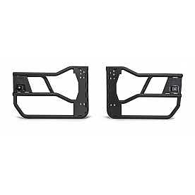 Warn Door - Tubular Lower Half Powder Coated Black Steel Set Of 2 - 103101