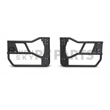 Warn Door - Tubular Lower Half Powder Coated Black Steel Set Of 2 - 103101