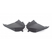 Go Rhino Fender Well Liner Aluminum Black - Front Set Of 2 - 702011T