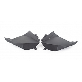 Go Rhino Fender Well Liner Aluminum Black - Front Set Of 2 - 702011T