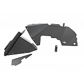Rugged Ridge Fender Well Liner Aluminum Black - Front Set Of 2 - 1161561