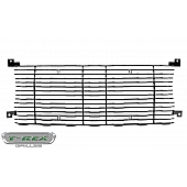 T-Rex Grille Insert - Horizontal Bar Aluminum Black Powder Coated - 6204931