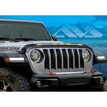 Auto Ventshade Bug Shield - Thermoplastic Olefin (TPO) Black Textured Matte - 753156-1