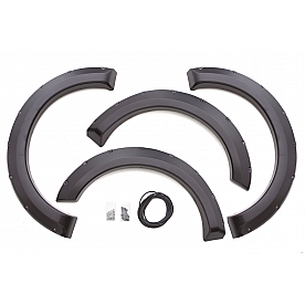 Lund Fender Flare - Black Tri-Flex ABS Textured Thermoplastic Matte Set Of 4 - RX314T