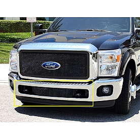 T-Rex Bumper Grille Insert Mesh Powder Coated Black Mild Steel - 52546