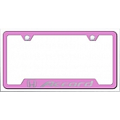 Automotive Gold License Plate Frame - Pink Stainless Steel - GFACCEP