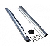 Teraflex Rocker Panel Guard - Flat Aluminum Silver Natural - 4937310