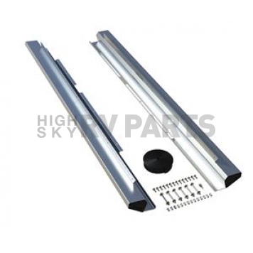 Teraflex Rocker Panel Guard - Flat Aluminum Silver Natural - 4937310