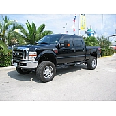 N-Fab Nerf Bar - Truck Wheel to Wheel Black Gloss Powder Coated Steel Round - F99100CC