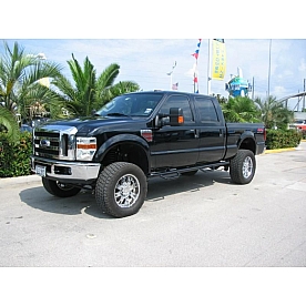 N-Fab Nerf Bar - Truck Wheel to Wheel Black Gloss Powder Coated Steel Round - F99100CC