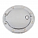 All Sales Fuel Door - Round Aluminum - 6095CL