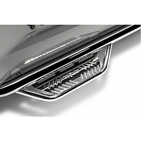 N-Fab Nerf Bar - Truck Wheel to Wheel Polished Stainless Steel Round - HPF99105CC-6-SS