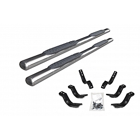 Go Rhino Nerf Bar 4 Inch Stainless Steel Oval - 104451687PS