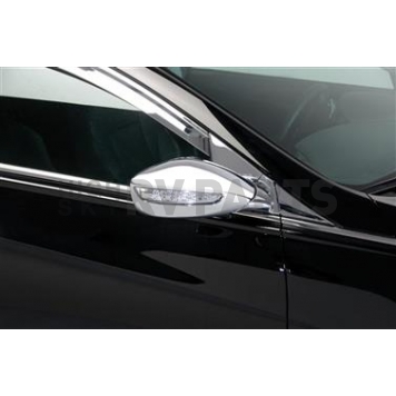 Putco Exterior Mirror Cover Driver And Passenger Side Silver ABS Plastic Set Of 2 - 401752