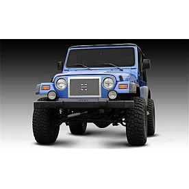 T-Rex Truck Products Grille Insert - Mesh Rectangular Polished Stainless Steel - 6714900