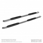 Westin Automotive Nerf Bar 4 Inch Stainless Steel Silver - 21-24160