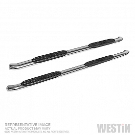 Westin Automotive Nerf Bar 4 Inch Stainless Steel Silver - 21-24160