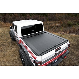 Roll-N-Lock Tonneau Cover Soft Manual Retractable Black Matte Vinyl - LG496M