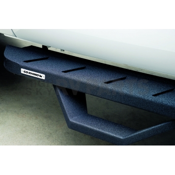 Go Rhino Running Board Black Textured Powder Coated Steel Stationary - 6345168720PC-1