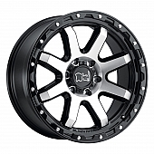 Black Rhino Wheel Coyote - 17 x 9 Black With Natural Face And Stainless Bolts - 1790CYT126135B87