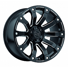 Black Rhino Wheel Selkirk - 17 x 9 Black With Natural Accents - 1790SLK126135B87