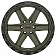 Black Rhino Wheel Henderson - 17 x 9 Olive Green With Black Lip And Bolts - 1790HDS006135N87