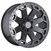 Black Rhino Wheel Warlord - 17 x 9 Gun Metal - 1790WAR126135G87