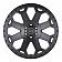 Black Rhino Wheel Warlord - 17 x 9 Gun Metal - 1790WAR126135G87