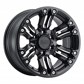 Black Rhino Wheel Asagai - 17 x 8.5 Black With Natural Spoke And Stainless Bolts - 1785ASG005127M71