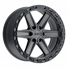 Black Rhino Wheel Henderson - 17 x 9 Gun Black With Black Lip And Bolts - 1790HDS006135G87