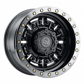 Black Rhino Wheel Abrams - 17 x 9.5 Black With Natural Lip - 1795ABR-85127B71