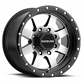 RaceLine Wheel 17 Diameter 0 Offset Aluminum Black With Natural Face Single