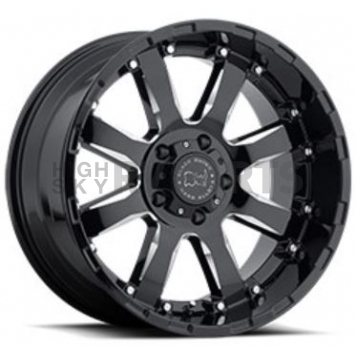 Black Rhino Wheel Sierra - 17 x 9 Black With Natural Accents - 1790SRA-25127B78