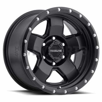 RaceLine Wheel 17 Diameter 0 Offset Aluminum Black Single
