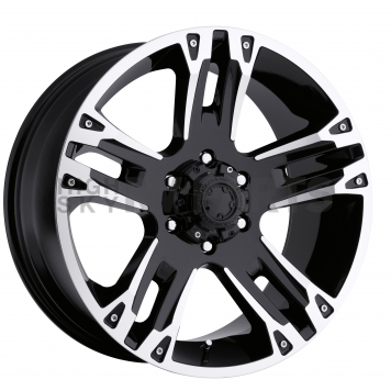 Ultra Wheel Maverick 234/235 - 17 x 8 Black With Diamond Cut Accents - 235-7863B