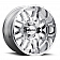 Ultra Wheel 17 Diameter 18 Offset Chrome Plated Single - 203-7963C+18