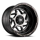 Grid Wheel GD14 - 17 x 9 Anthracite With Black Lip - GD1417090027A178