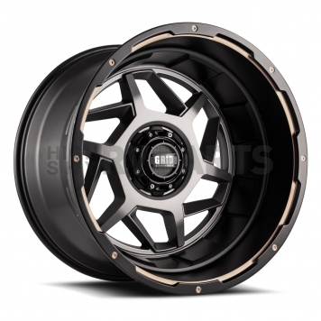 Grid Wheel GD14 - 17 x 9 Anthracite With Black Lip - GD1417090052A1587
