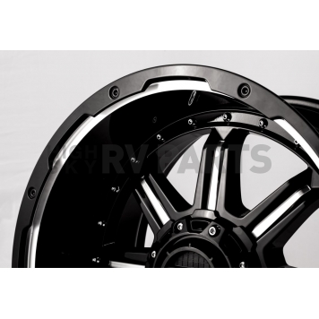 Grid Wheel GD10 - 17 x 9 Gloss Black With Natural Accents - GD1017090027M0078-3