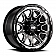 Grid Wheel GD15 - 17 x 9 Black With Natural Accents - GD1517090027M0078