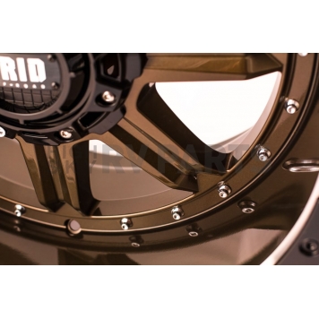 Grid Wheel GD10 - 17 x 9 Bronze With Black Lip - GD1017090052R187-2
