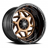 Grid Wheel GD14 - 17 x 9 Bronze With Black Lip - GD1417090027R0078