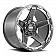 Grid Wheel GD04 - 17 x 9 Black With Natural Accents - GD0417090052G187