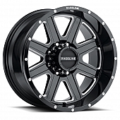 RaceLine Wheel 18 Diameter 12 Offset Aluminum Black With Natural Accents Single
