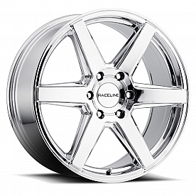 RaceLine Wheel 18 Diameter 35 Offset Aluminum Silver Single
